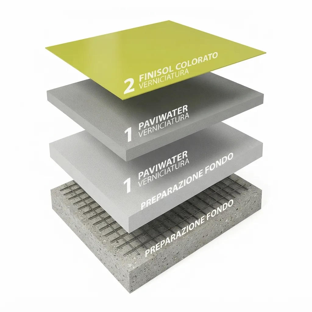 Polyurethane coating: build-up of the system