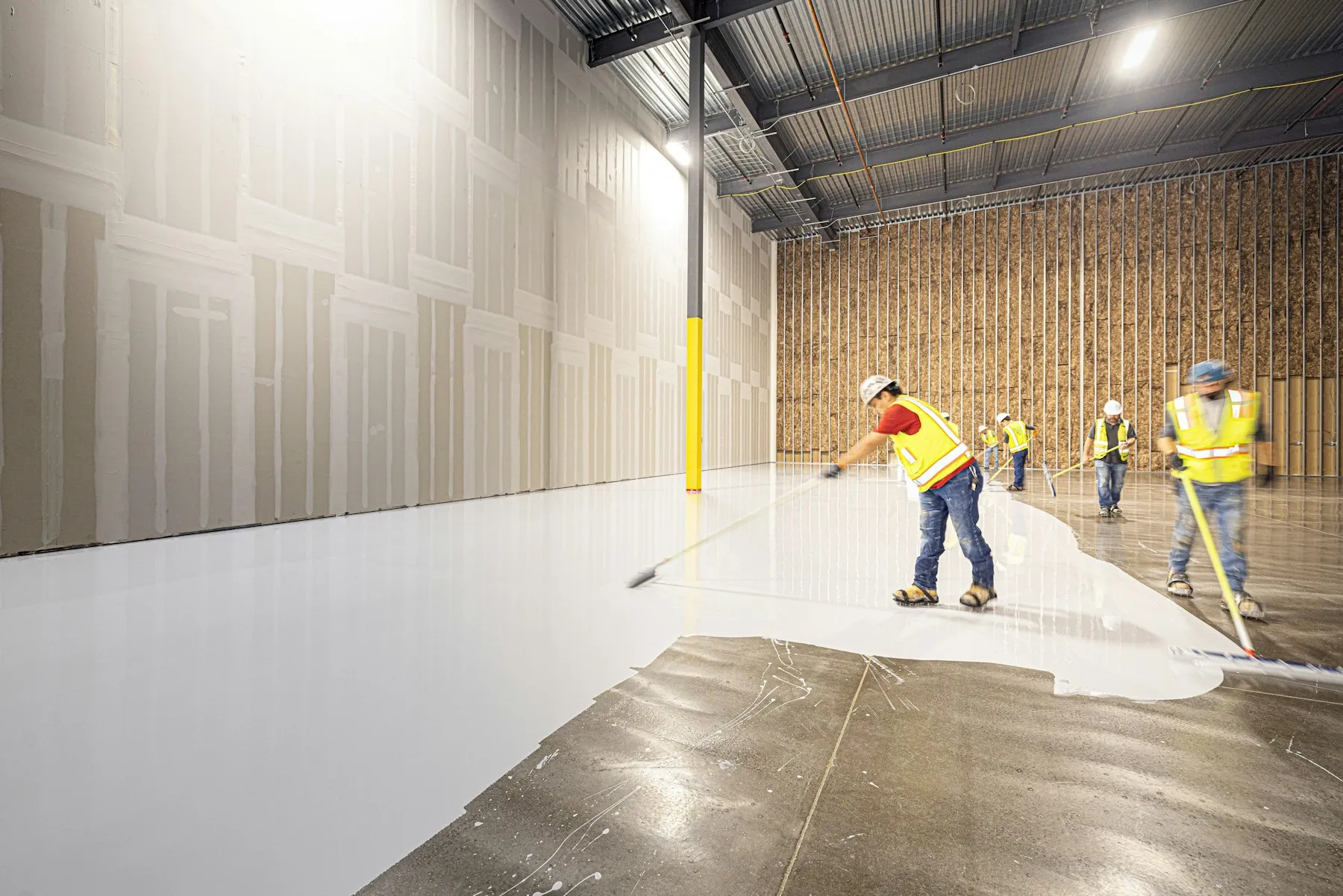 The resin: Printing epoxy floor
